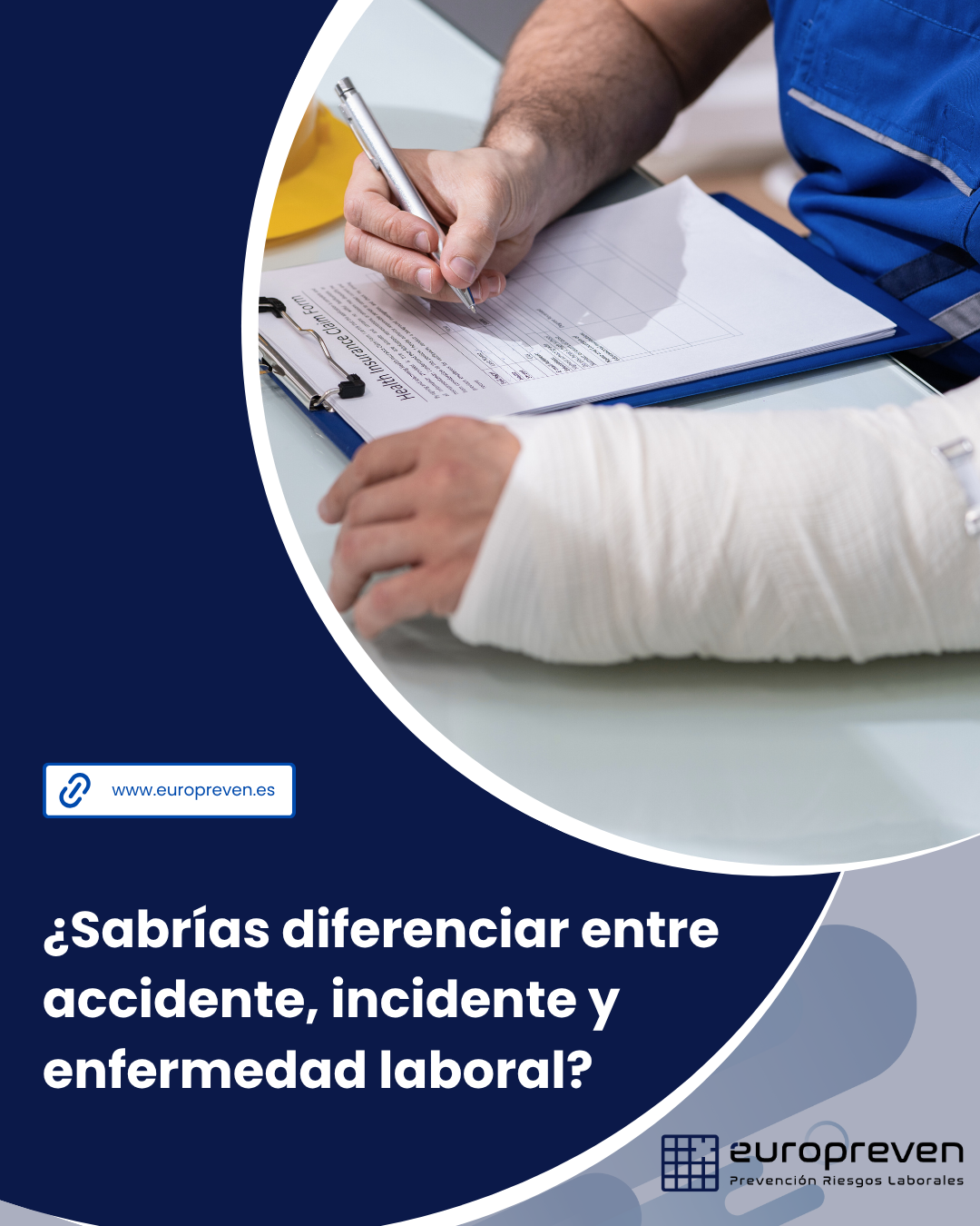 ¿Sabrías diferenciar entre accidente, incidente y enfermedad laboral?